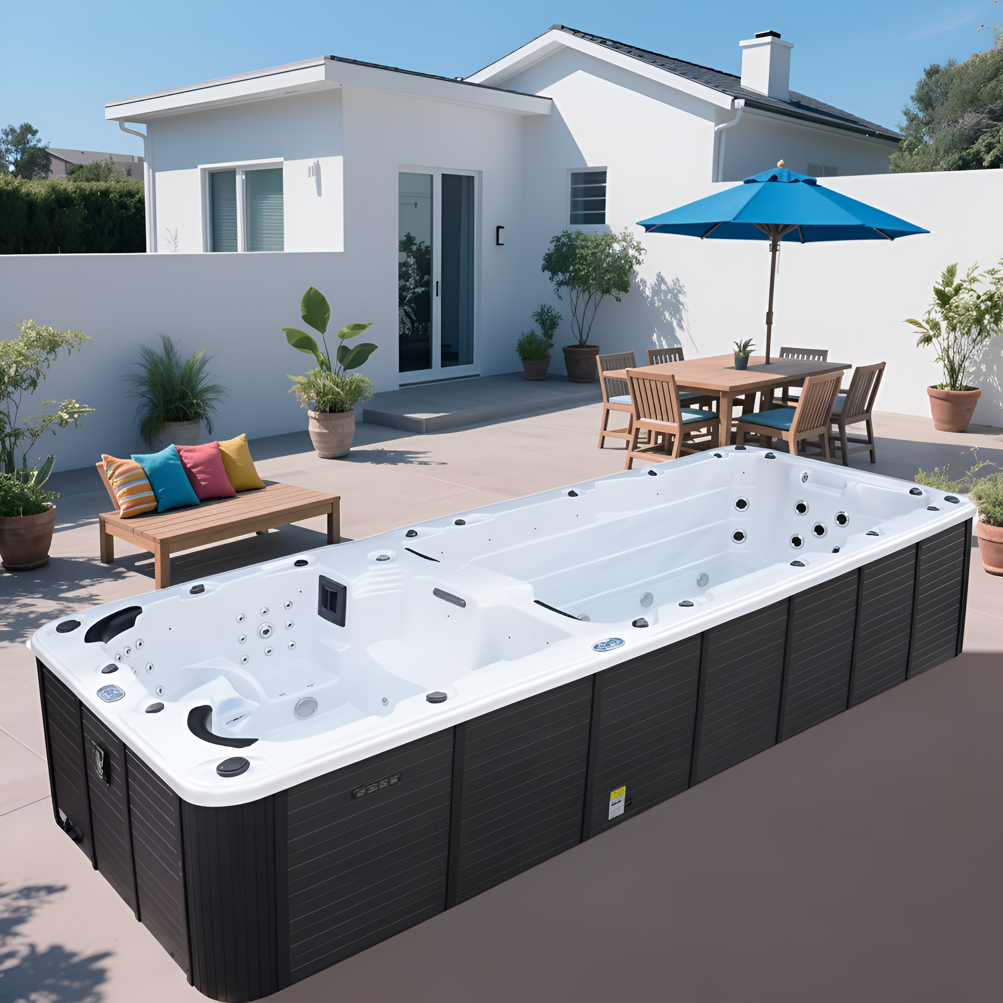 AquaLuxe Horizon Elite 19 Swim Spa